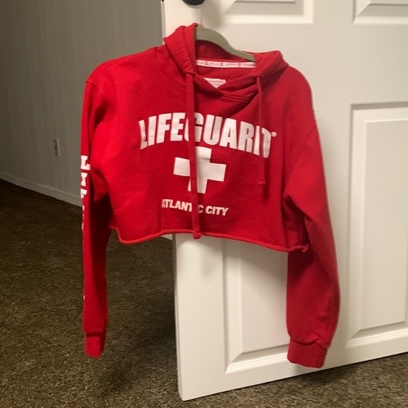 Lifeguard Cropped Hoodie Atlantic City size M - Picture 1 of 5